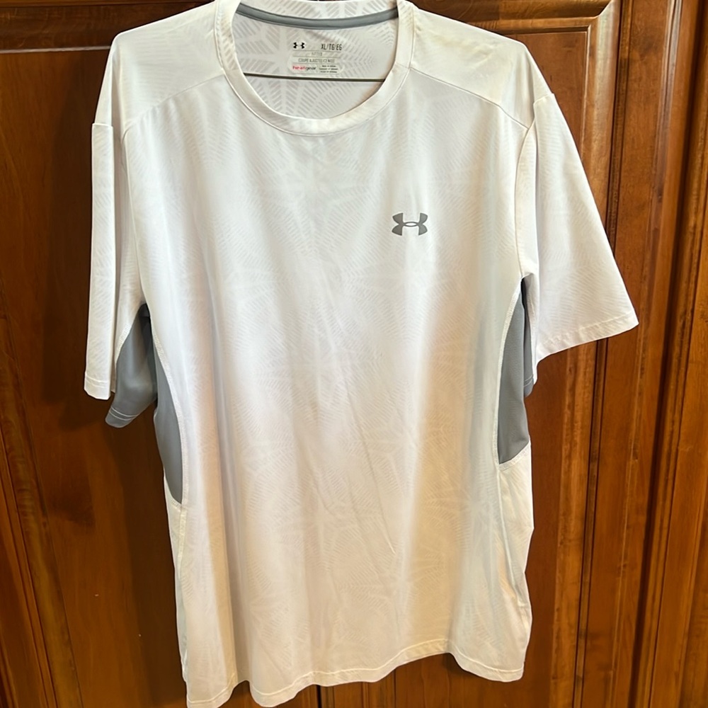 Under Armour, fitted heat gear shirt.
